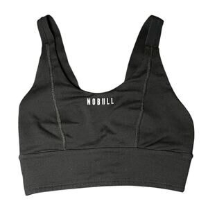 NOBULL Wide Band Sports Bra Black XS Racerback Gym Yoga‎ Athletic Wear Stretch